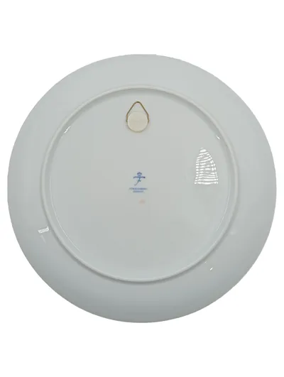FÜRSTENBERG Sammelteller Rosenmotiv Porzellan 24cm Wandteller Dekorationsteller