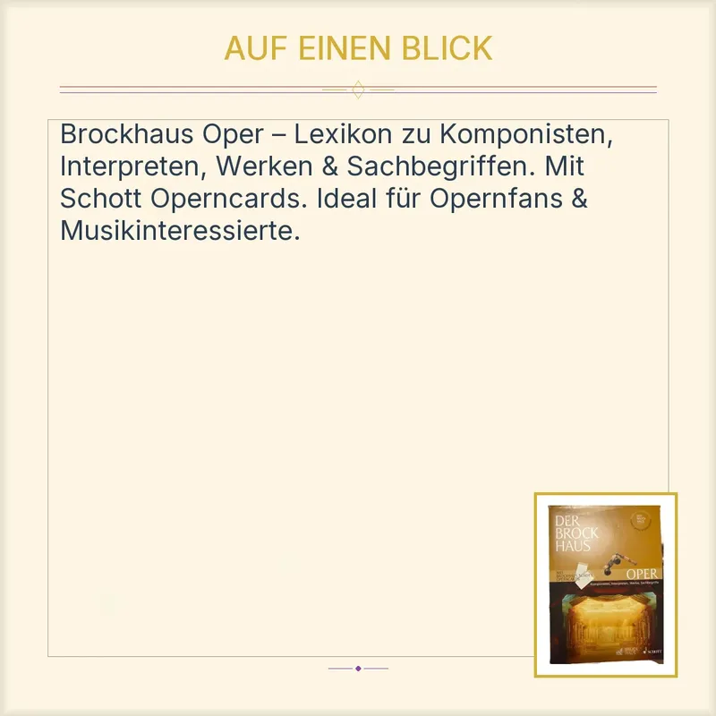 Der Brockhaus Oper Lexikon Komponisten Interpreten Werke Sachbegriffe 2