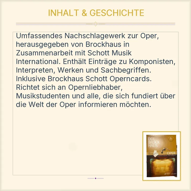 Der Brockhaus Oper Lexikon Komponisten Interpreten Werke Sachbegriffe 3