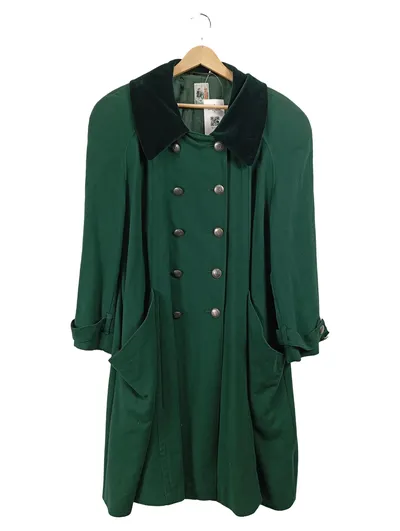 Gössl Salzburg Damen Mantel Gr. 38 Grün Trachten Doppelreihig Vintage