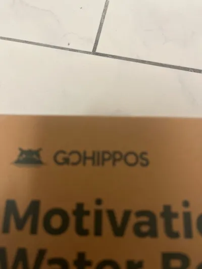 Gohippos Motivations Trinkflasche 2L BPA-frei Rot Blau Farbverlauf