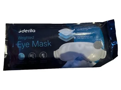 Derila Weighted Eye Mask Schlafmaske Komfortabel Weiß Uni