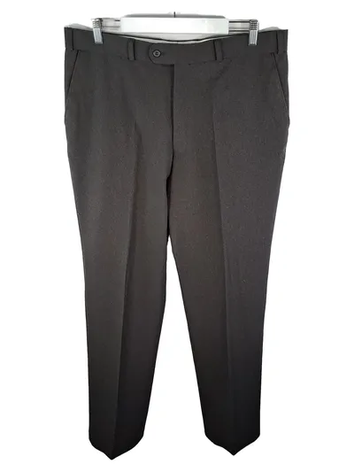 Canda Herren Anzughose Größe 54 Grau Business Flat Front C&A
