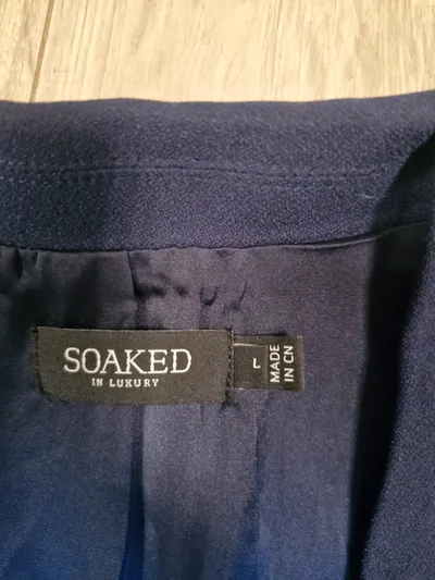 Soaked in Luxury Damen Blazer Gr. L Petrol 3/4-Arm Business