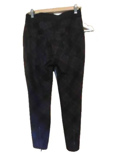 CAMBIO Stoffhose Damen Gr. 38 Kariert Nieten Schwarz Blau Rot