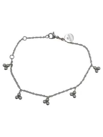 Purelei Damen Armband Silber Edelstahl Kugelanhänger minimalistisch 20cm