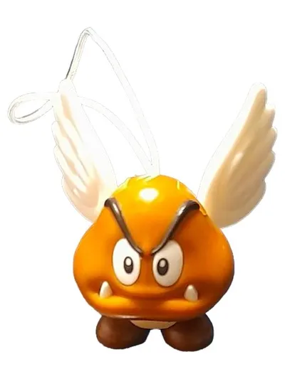 Nintendo Pilz Fan Figur Anhänger Super Mario Bros Braun 4cm