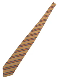 Andrew's Ties Herren Krawatte Seide gestreift Beige Orange Blau 147cm 1