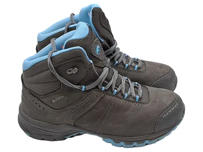 Mammut Nova III Mid GTX Damen Wanderschuhe Gore-Tex Gr. 38⅔ Grau Leder