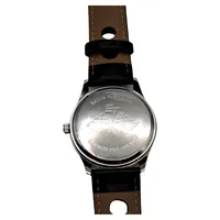 EUROTOPS Herren Armbanduhr Rallye Motorsport Schwarz Leder Tachymeter 4