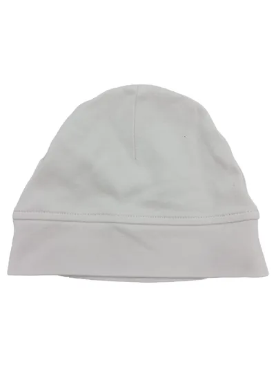 Jacadi Baby Mütze Beanie Umschlagbund Weiß Baumwolle Neugeboren