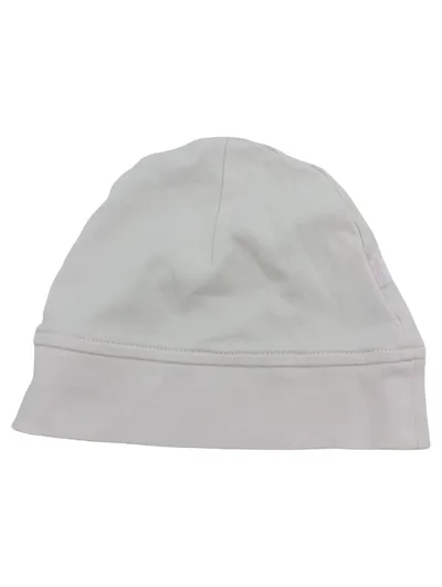Jacadi Baby Mütze Beanie Umschlagbund Weiß Baumwolle Neugeboren