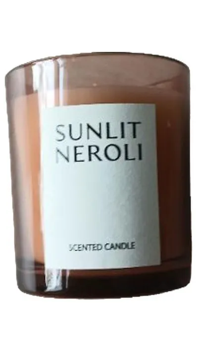 H&M Home Duftkerze Sunlit Neroli Braun Glas 200ml Minimalistisch