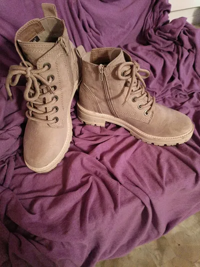 Jana Tex Damen Stiefelette Schnürstiefel Beige Gr. 37 Wasserdicht