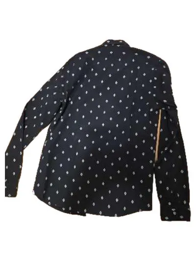 Scotch & Soda Herren Freizeithemd Langarm Blau Muster Gr. M