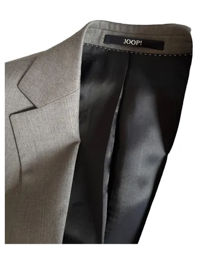 JOOP! Herren Anzug Grau Schurwolle Business Sakko Hose Gr. 50/L