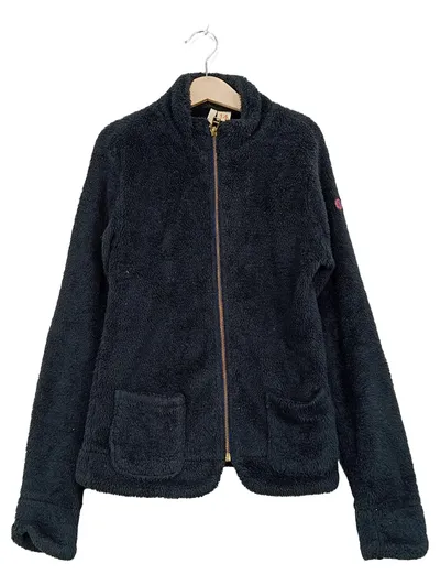 Bellerose Fleecejacke Kinder Gr. 128 Schwarz Teddy Fleece Reißverschluss