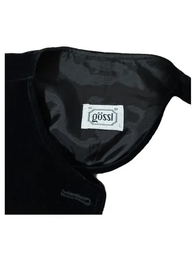 Gössl Trachtenweste Samt Damen Gr. 40 Schwarz Trachten Vintage
