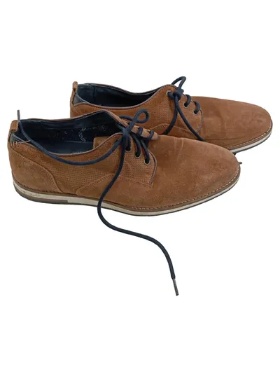Oliver Jacob Herren Schnürschuhe Wildleder Braun Gr. 43 Casual Derby