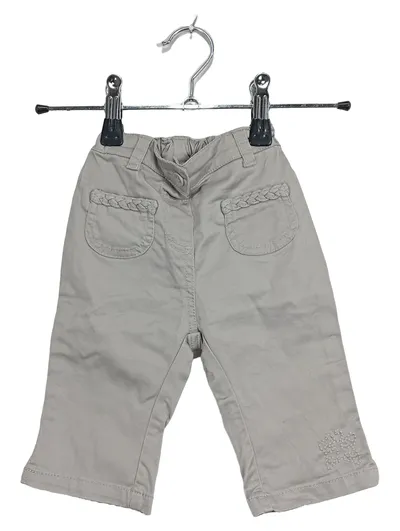 C&A Baby Club Stoffhose Mädchen Gr. 86 Beige Baumwolle Casual