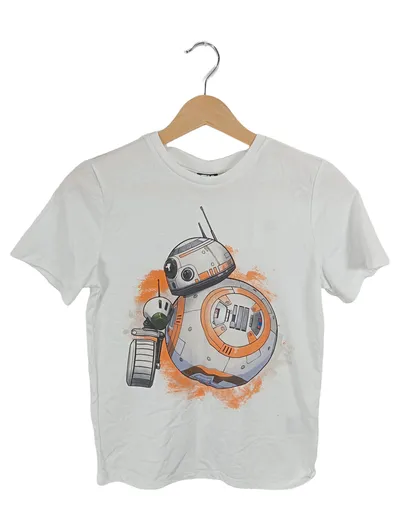 Star Wars BB-8 Kinder T-Shirt Fanshirt Gr. 146/152 Weiß