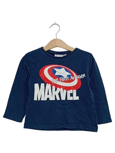 Marvel Captain America Kinder Langarmshirt Gr. 98 Blau The First Avenger
