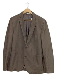 CARL GROSS Sakko Herren Gr. 52 Braun Business Blazer Finley 1