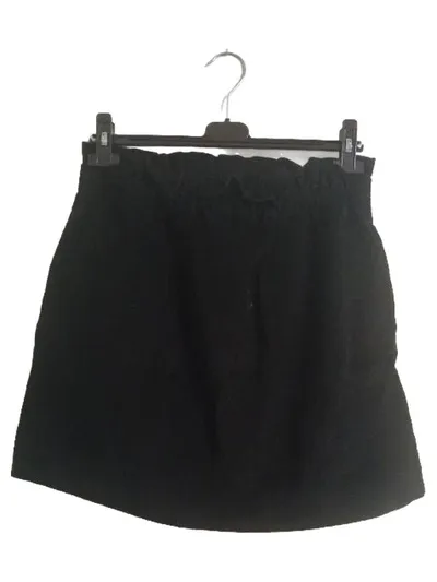 bonprix collection Damen Faltenrock Schwarz Gr. 38 M Basic Minirock