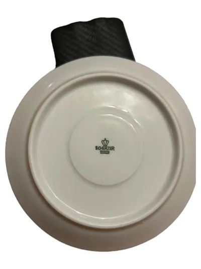 Scherzer Bavaria Germany Untertasse Unterteller Porzellan Rosenmotiv 15cm