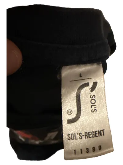SOL'S Herren T-Shirt Gr. 50 L Blau Moin Moin Totenkopf Motiv Casual