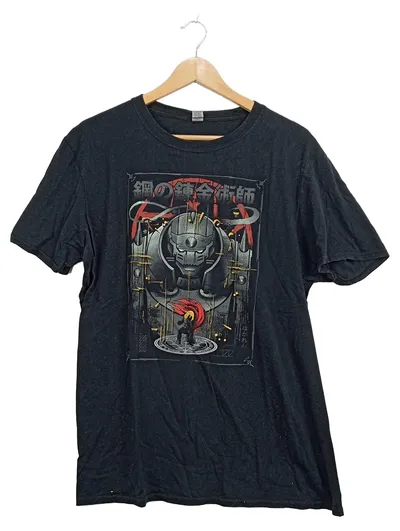 Gildan Fullmetal Alchemist Anime Fanshirt Herren Gr. L Schwarz