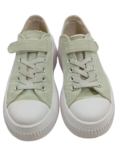 British Knights Kaya Flow Low Kinder Sneaker Gr. 35 Hellgrün Canvas