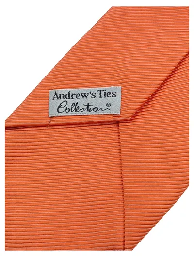 Andrew's Ties Herren Krawatte Orange Seide Klassisch Business 150cm