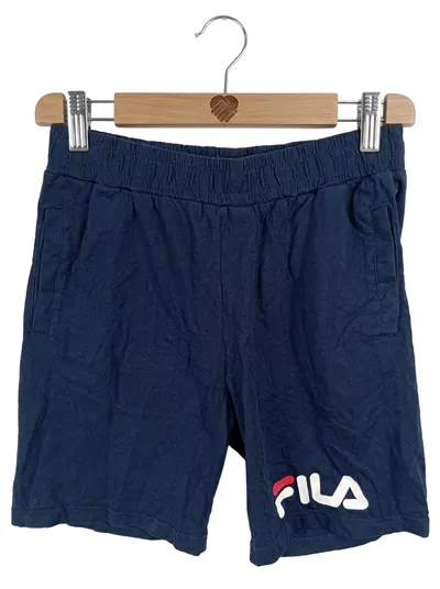 FILA Sport Shorts Kinder Gr. 146-152 Navy Blau Baumwolle Kurze Hose