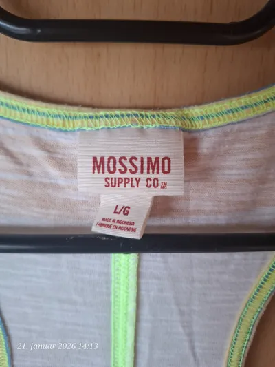 Mossimo Supply Co Damen Tanktop Racerback Streifen Gr. L Mehrfarbig