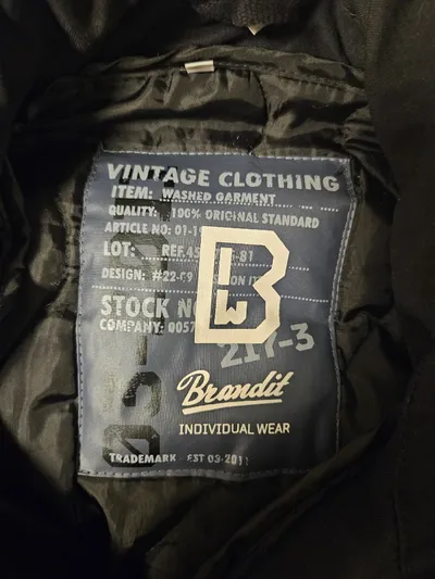 Brandit M65 Field Jacket Herren Outdoorjacke Schwarz Gr. XL Vintage