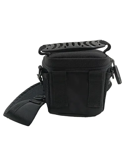 Samsonite Kameratasche Schwarz Polyester Schultertasche 12x13cm