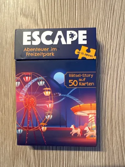 Escape Abenteuer im Freizeitpark Rätsel-Story 50 Karten ab 10 Jahre