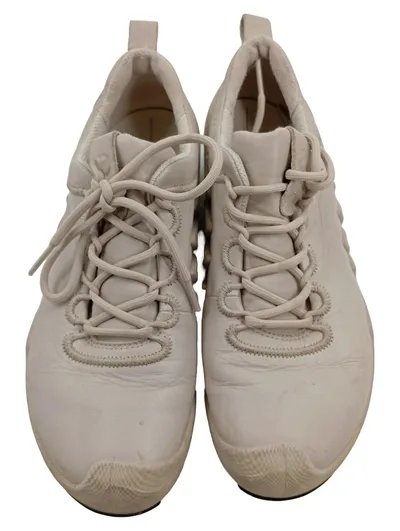 ECCO Damen Sneaker Low Leder Beige Größe 36 Minimalistisch