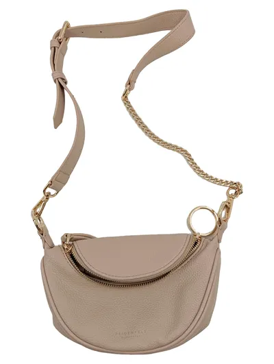 Seidenfelt Manufaktur Crossbody Bag Damen Leder Beige Umhängetasche