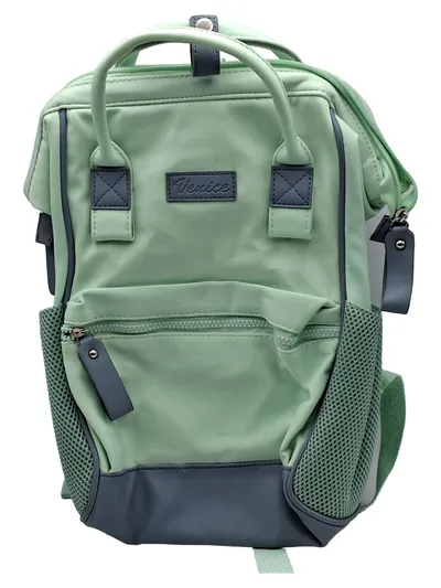Venice Rucksack Mint Grün Grau Damen Casual Wickeltasche 30x23cm