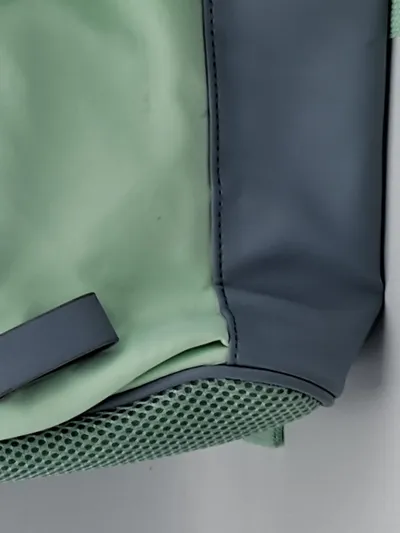 Venice Rucksack Mint Grün Grau Damen Casual Wickeltasche 30x23cm