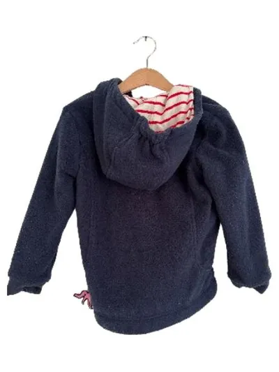 Sigikid Fleecejacke Mädchen Gr. 116 Blau Einhorn Kapuze Reißverschluss