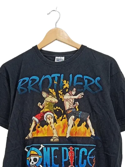 ONE PIECE Brothers Anime Fanshirt T-Shirt Herren Gr. L Schwarz