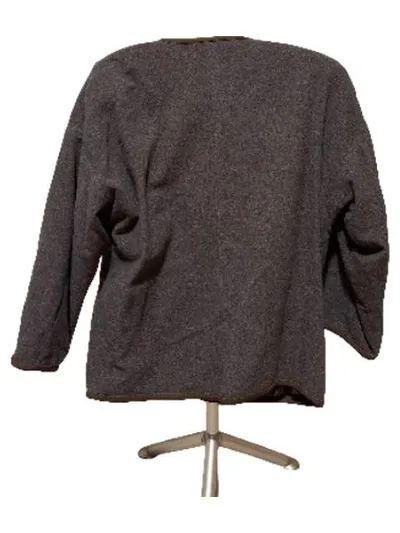 Dagmar Ertinger Damen Trachtenjacke Gr. 40 Grau 100% Wolle Trachten