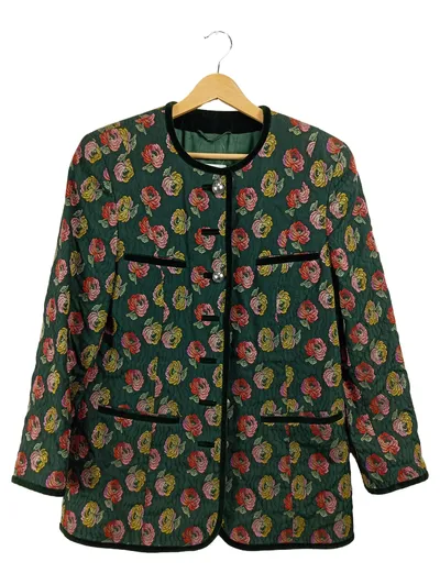 Gaisberger Couture Damen Trachtenjacke Rosenmuster Gr. 38 Grün Salzburg