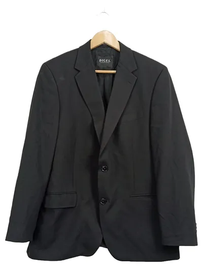 DIGEL Sakko Herren Schwarz Business Gr. 25 (50, L)