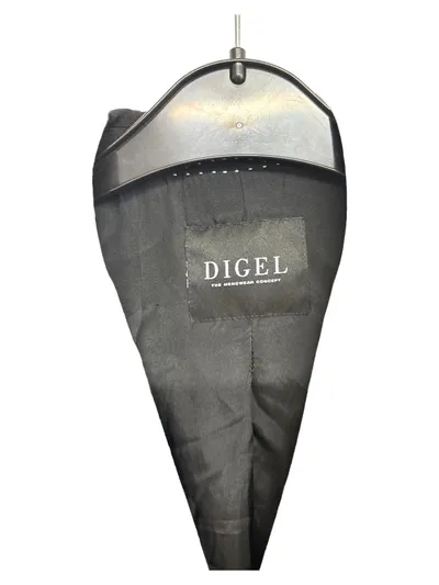 DIGEL Sakko Herren Schwarz Business Gr. 25 (50, L)