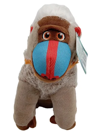 KNITTY FRIENDS Plüschtier Pavian Mandrill Wildlife 23cm Kuscheltier