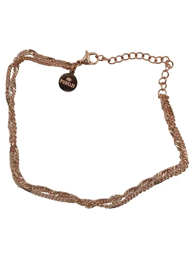 Purelei Damen Armband Rosegold Mehrreihig Kettenarmband 23cm